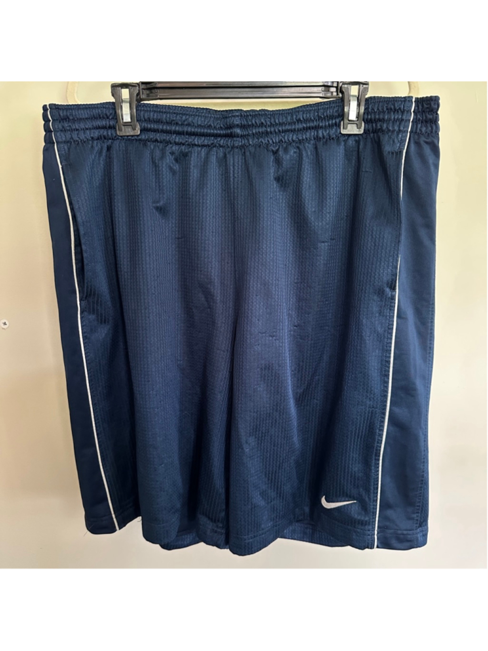 Vintage Nike Mens Basketball Shorts Navy Blue Athletic XL